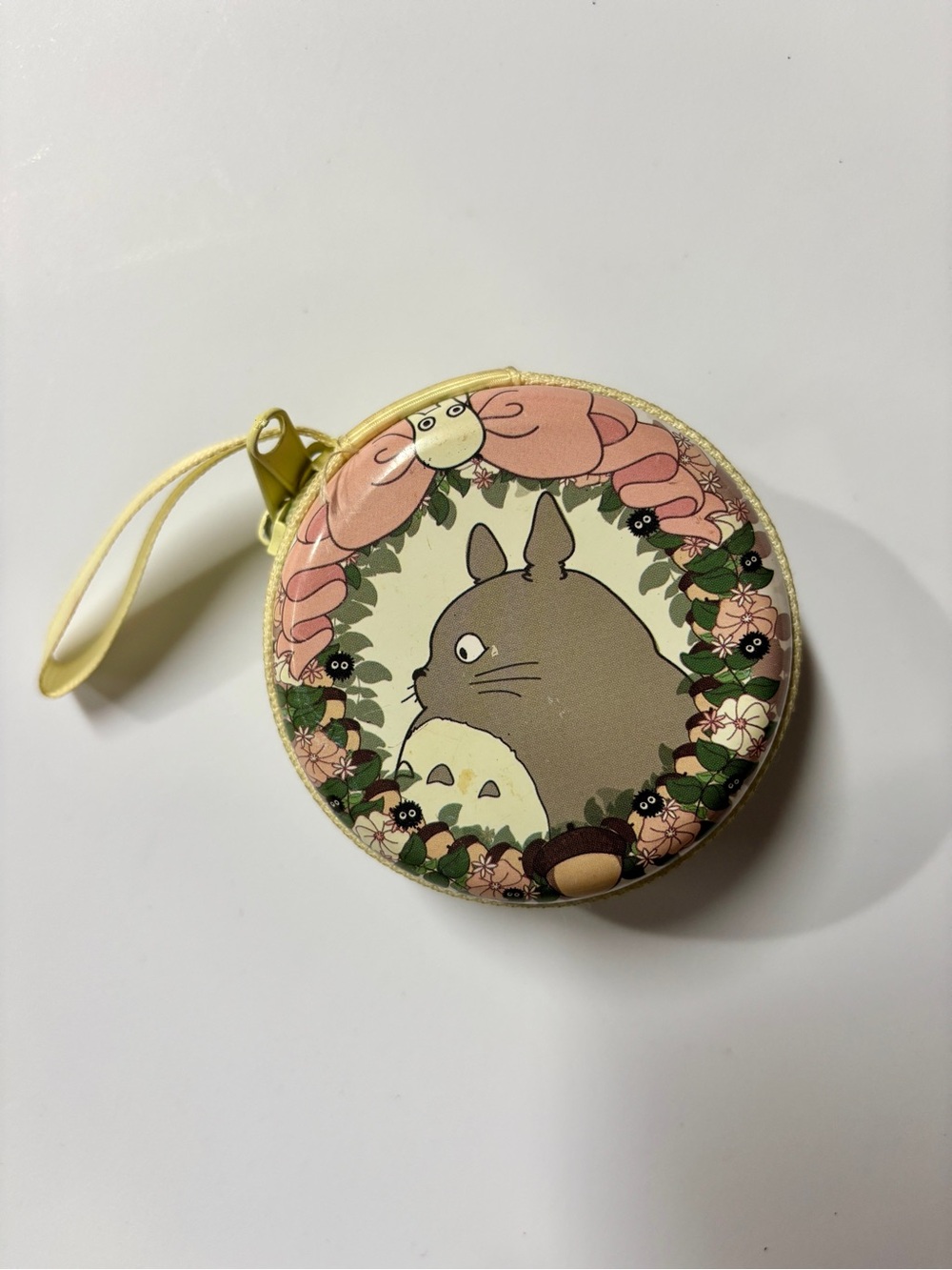 My Neighbor Totoro Beige and Pink Zipper Hardcase - Picture 2 of 4